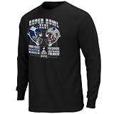 Reebok New York Giants vs. New England Patriots Super Bowl XLVI Champion Challenge Dueling Long Sleeve T-Shi