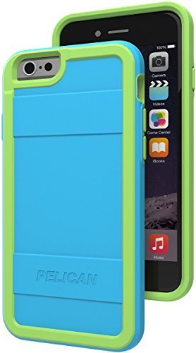 Pelican ProGear Protector Series for iPhone 6 / 6s - Retail Packaging - Light Blue / Lime Green
