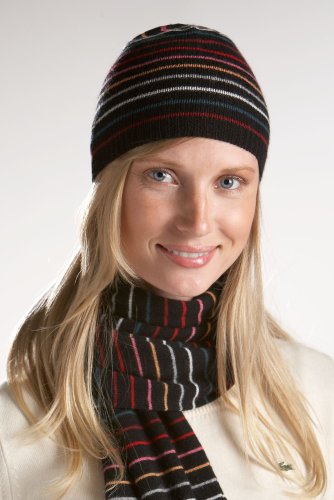 Women's Multicolor Stripe Beanie