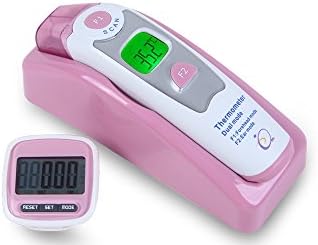 Forehead, Ear,infrared, digital thermometer capture temperature readings of baby to adult. Tremmpowerbasal, medical stores 20 readings. Elevate your temperature taking experience now. Free Pedometer.