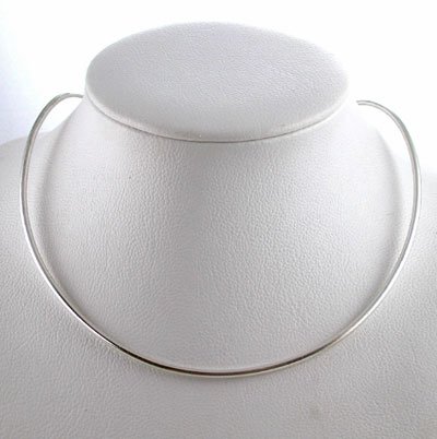 Sterling Silver Wire Collar or Choker, #8977