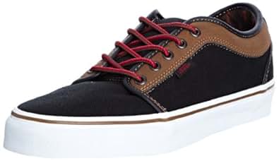 Chaussures Vans Chukka Low Leather Noir / Black Brown