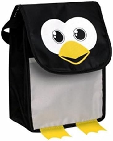Children's Animal Reusable and Insulated Penguin Lunch Bag Picnic Snack Sack