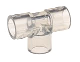 Clear PVC 45 Degree Tee Schedule 40 1 Item Number 432113 (Pack of 1)