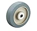 Albion XS0305108PREV 3" X-tra Soft Rubber Prevenz Caster Wheel, 1-1/4" Wide Flat Non-Marking Tread, Two Piece Delrin Bearing, 200 lb. Capacity