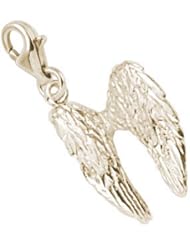 Rembrandt Charms Angel Wings Charm with Lobster Clasp