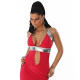 Hot Abendkleid, Ballkleid Pink Silber Gr.36 (5007)