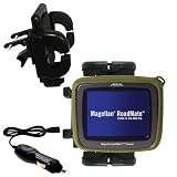 Magellan Crossover GPS 2500T Auto Vent Holder with Car Charger - Uses Gomadic TipExchange