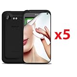 HTC DROID INCREDIBLE 2 6350 MIRROR SCREEN PROTECTORS - 5 PACK