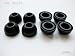 8 Large Black Replacement Earbuds Tips Motorola S1