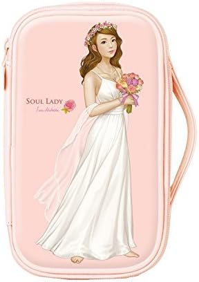 Portable Multi-Functional Cute Doll Pouch Cosmetic Makeup Bag Case Pencil Gift Case (Pink)