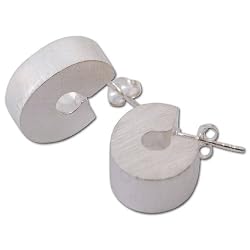 Earring Sterling Silver Handmade Jewelry 0.5 inches