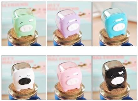 Cute Pig Sharpener Stationery 1pcs Hole School Office Desk (Random Colour)