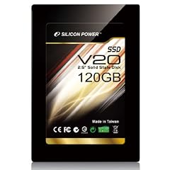 SILICON POWER V20 120GB 6,4cm SSD -lesen 285 MBs schreiben 275 MBs Trim Garbage DuraClass S.M.A.R.T. SATA2 SandForce SF-1222 AES-128