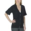 Mossimo&reg; Black Petite Roll Cuff Cardigan Sweater - Black