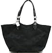 Authentic Coach 24CM Signature Sateen Shopper Tote Bag 16175 Black