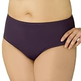 Women's Plus Size Mossimo Black: Swim Briefs - Mosaic Plum