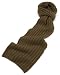 MIR Men's 100% Cashmere 3x3 Rib Scarf