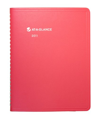 AT-A-GLANCE Fashion Monthly Planner, 6 x 9 Inches, Red, 2011 (70-124-13)