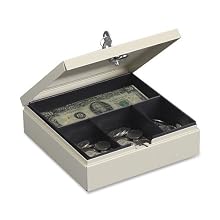 STEELMASTER Locking Drawer Safe, Includes Keys, 6.75 x 2 x 7.88 Inches, Sand (227107003)