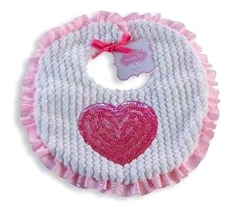 Mud Pie Baby Girls Newborn Heart Bib