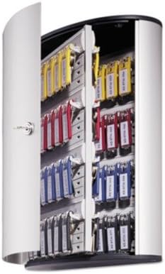 DURABLE Office Products Key Box with Lock, 11-7/8 by 4-3/4 by 15-3/4-Inch, 72 Keys, Aluminum