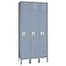 LYON 1-Tier Lockers - Dove gray