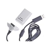 XBOX 360 AND XBOX 360 ELITE PLAY AND CHARGE KIT IN WHITE - XBOX 360 RECHARGEBALE BATTERY PACK - Hi-TEC ESSENTIALSby TECHGEAR