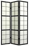 Best Quality Materials & Craftsmanship - 6ft. Mado Classic Japanese Design Privacy Floor Screen Room Divider - 4 Sizes - 5 Colors