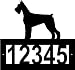 Custom Crafted GIANT SCHNAUZER Steel Address Sign