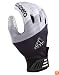Adidas AdiZero Smoke Football Receiver Glove (Black/Metallic Silver/White, Large)