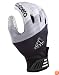 Adidas AdiZero Smoke Football Receiver Glove (Black/Metallic Silver/White, Large)