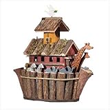 Noahs Ark Birdhouse Wood Wooden Outdoor Bird Feeder