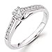 14k White Gold Round Diamond Channel Set Ladies