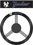 New York Yankees POLY-SUEDE STEERING WHEEL COVER