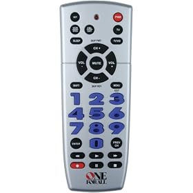 One For All URC 3110 3-DEVICE Universal Big-Button Remote Control