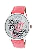 Nemesis Womens Tattoo Inspired Watch with Pink Leather Band