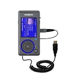 Coiled Power Hot Sync and Charge USB Data Cable w/ Tip Exchange for the Insignia NS-4V17 - Gomadic Brand