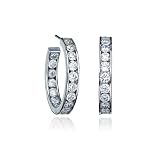 Crislu Channel-Set Hoop Earrings (3.6 cttw)