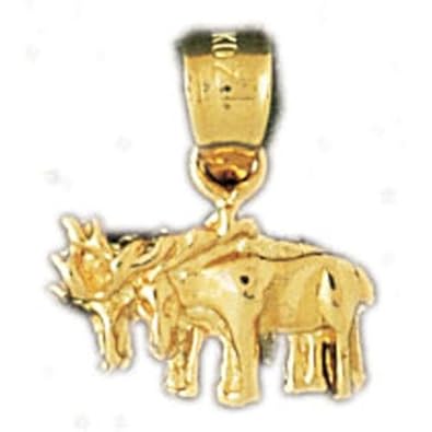 Cheap Girls Jewelry Dazzlers Solid 14k Gold Cow Charm Pendant Available in three colors from jewelsberry (weights: 1.4 grams only) For Sale