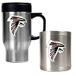 Atlanta Falcons NFL Travel Mug & Stainless Can Holder Set - Primary logo
