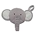 J.L. Childress Pacifier Pal, Pacifier Protector Pocket and Toy, Keeps Binky Protected and Clean, Machine Washable Baby Essentials, Fits 2-3 Pacifiers, Elephant