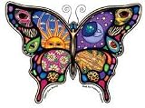 Butterfly Sticker #1 by Dan Morris-Night & Day Butterfly