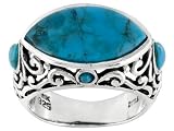 STABILIZED TURQUOISE STERLING SILVER RING