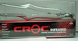 CROC Infra Red Flat Iron Silver Plates- 1″