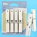 4 WHITE CLOTHESPIN CLIP REFRIGERATOR memo MAGNETS NEW