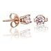 14k Rose Gold Pink Diamond Stud Earrings (3/8 cttw)