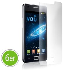 vau Screengards - Display Schutz-Folien f�r Samsung Galaxy S2 (6er-SET ultra transparent)