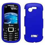 EMPIRE Blue Rubberized Snap-On Cover Case for AT&T Samsung Evergreen A667