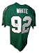 Reggie White Autographed/Hand Signed Custom Jersey with '198 Sacks' Inscription